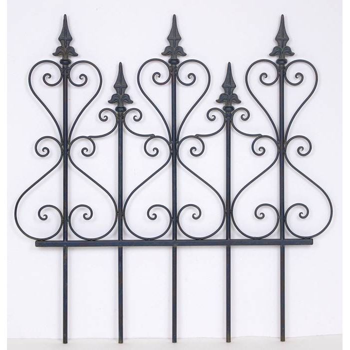 ガーデンフェンス ブリティッシュフェンス ブラック ガーデン インテリア 飾り 村田屋 6082のサムネイル