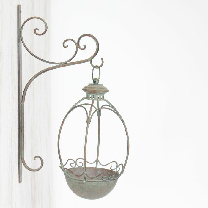 村田屋産業 バードフィーダー&ブラケット ガーデンオーナメント 6107