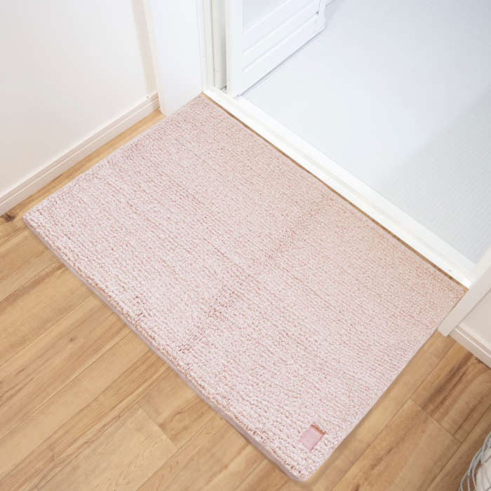 ひとひらバスマット 60×90 桜/ピンク 浴室マット 洗濯可能 すべり止め加工 防菌 防臭 おしゃれ オカトー
