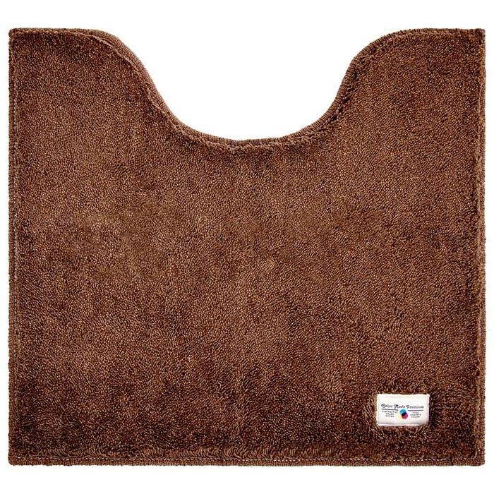 トイレマット 滑り止め / カラーモードプレミアム トイレマット 55×60cm ブラウン / トイレ用マット / ..