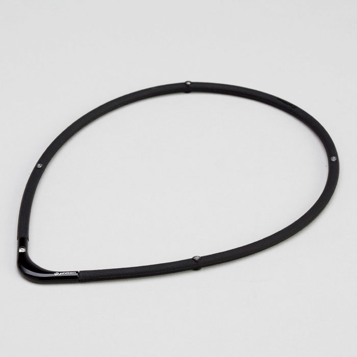 ファイテン(phiten) RAKUWA磁気チタンネックレスS-|| ブラック×ブラック 45cm 0215TG677052