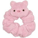 スケーター シュシュ Pompon'sブタ HACC1D ヘアアクセサリ シュシュー 子供 大人 女の子