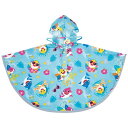 スケーター キッズレインポンチョ ベイビーシャーク23 レインコート 雨合羽 カッパ 雨具 雨の日 梅雨 1歳半〜4歳 子ども キッズ 男の子 女の子 かわいい キャラクターグッズ RAPO2(4)