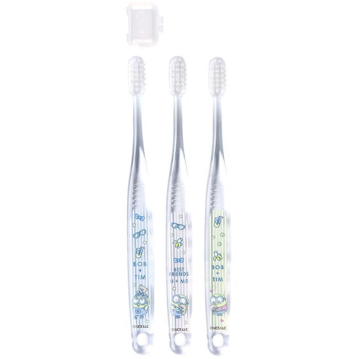 スケーター クリア歯ブラシ3本セット ミニオンズ23 はぶらし 歯みがき 小学生用 対象年齢目安 6才～12才 子供 キッズ かわいい キャラクターグッズ 男の子 女の子 TBCR6T