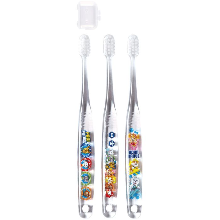 スケーター クリア歯ブラシ3本セット パウ・パトロール23 歯ブラシ 子供 セット こども 3本 やわらかめ ハブラシ 園児 磨きやすい 子供用 パウパト 男の子 男子 男児 キャラクター 幼稚園 保育園 可愛い デンタルケア 歯 TBCR5T