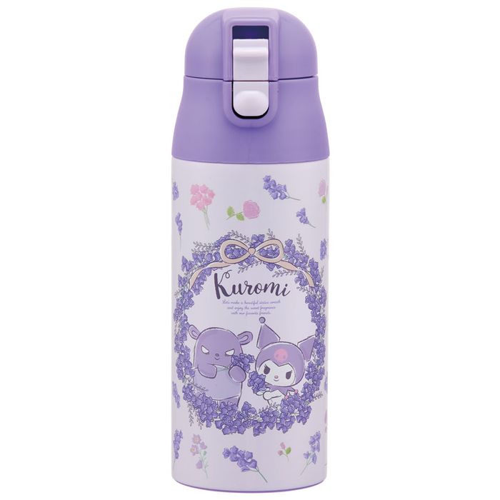 スケーター 超軽量ワンプッシュステンマグボトル 360ml KUフラワーリース クロミ サンリオ 水筒 キッズ..