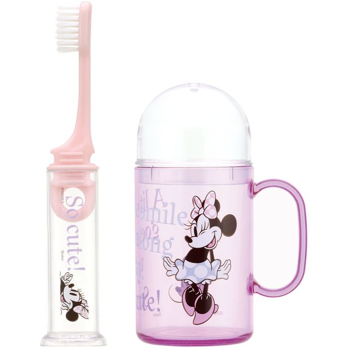 スケーター デンタルキット(歯ブラシ付) ミニーマウス ハブラシセット 歯みがきセット 旅行 幼稚園 学..