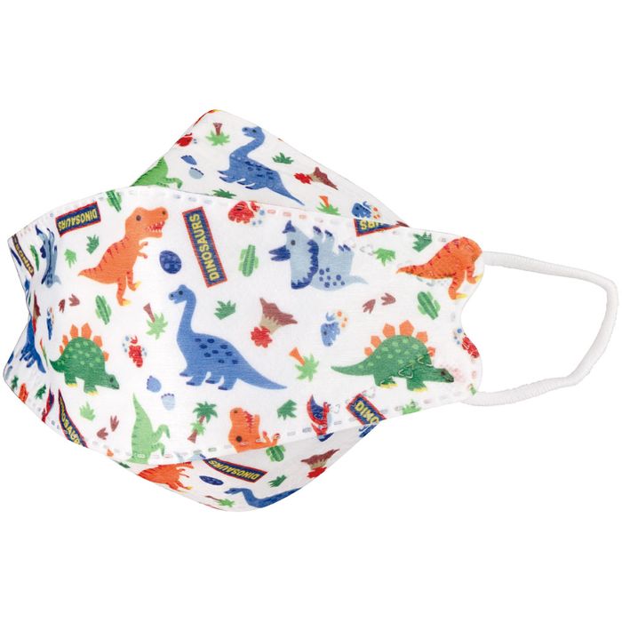 スケーター 高機能立体マスク子供用(5枚入) ディノサウルス マスク 子供 キッズマスク 子ども用マスク 3面立体構造 花粉 ホコリ 予防 通学 通園 お出かけ 外出 子ども キッズ 男の子 かわいい キャラクターグッズ MSKSH3 恐竜