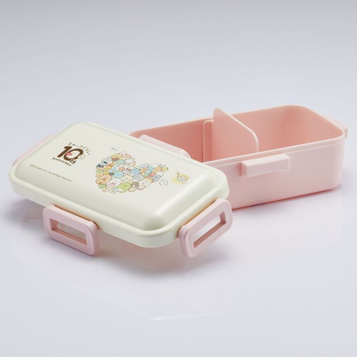 スケーター 抗菌ふわっと弁当箱 すみっコ 10周年 すみっコぐらし 530ml ランチボックス 1段 弁当箱 お弁当箱 キッズ 子供 女の子 男の子 幼稚園 学校 お弁当グッズ キャラクターグッズ PFLB6AG