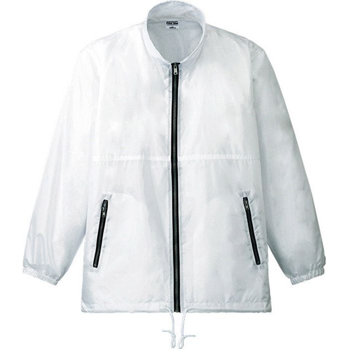 Print Star ウィンドジャケット ACアクティブコート M ホワイト レディース 女性用 シンプル 光沢 背裏メッシュ