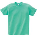 【おまとめ6枚セット】 Print Star ティーシャツ CVT5.6オンス CVT ヘビーウェイトTシャツ/ミントグリーン/160cm ジュニア 子供 男子 女子 シンプル 部屋着 まとめ買い