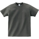 【おまとめ6枚セット】 Print Star ティーシャツ CVT5.6オンス CVT ヘビーウェイトTシャツ/チャコール/130cm ジュニア 子供 男子 女子 シンプル 部屋着 まとめ買い