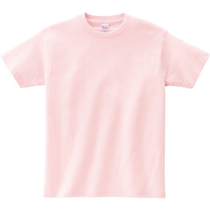 【おまとめ6枚セット】 Print Star ティーシャツ CVT5.6オンス CVT ヘビーウェイトTシャツ/ライトピンク/100cm ジュニア 子供 男子 女子 シンプル 部屋着 まとめ買い