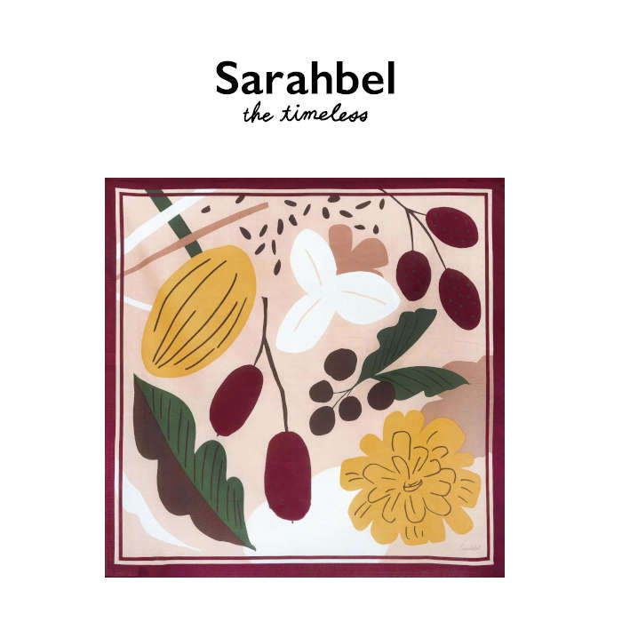 風呂敷 大判 おしゃれ Sarahbel the timeless 撥水ふろしき Nuts(ナッツ) レッド レディース かわいい 和服 和装 カジュアル 1