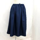 コムデギャルソン COMME des GARCONS スカート サイドレース ネイビー TQ-S028 日本製 マキシ丈 ロング シンプル レディース フリーサイズ 東大阪店 【USED】