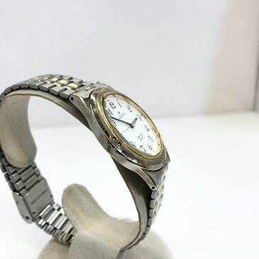 JUNGHANS ユンハンス 腕時計 アナログ クォーツ ASTRA 218204 シルバー ゴールド コンビ 文字盤ホワイト ロゴ ラウンドフェイス ステンレス メンズ レディース T東大阪店 ITZRQLUSHB9K【中古】 RY4947