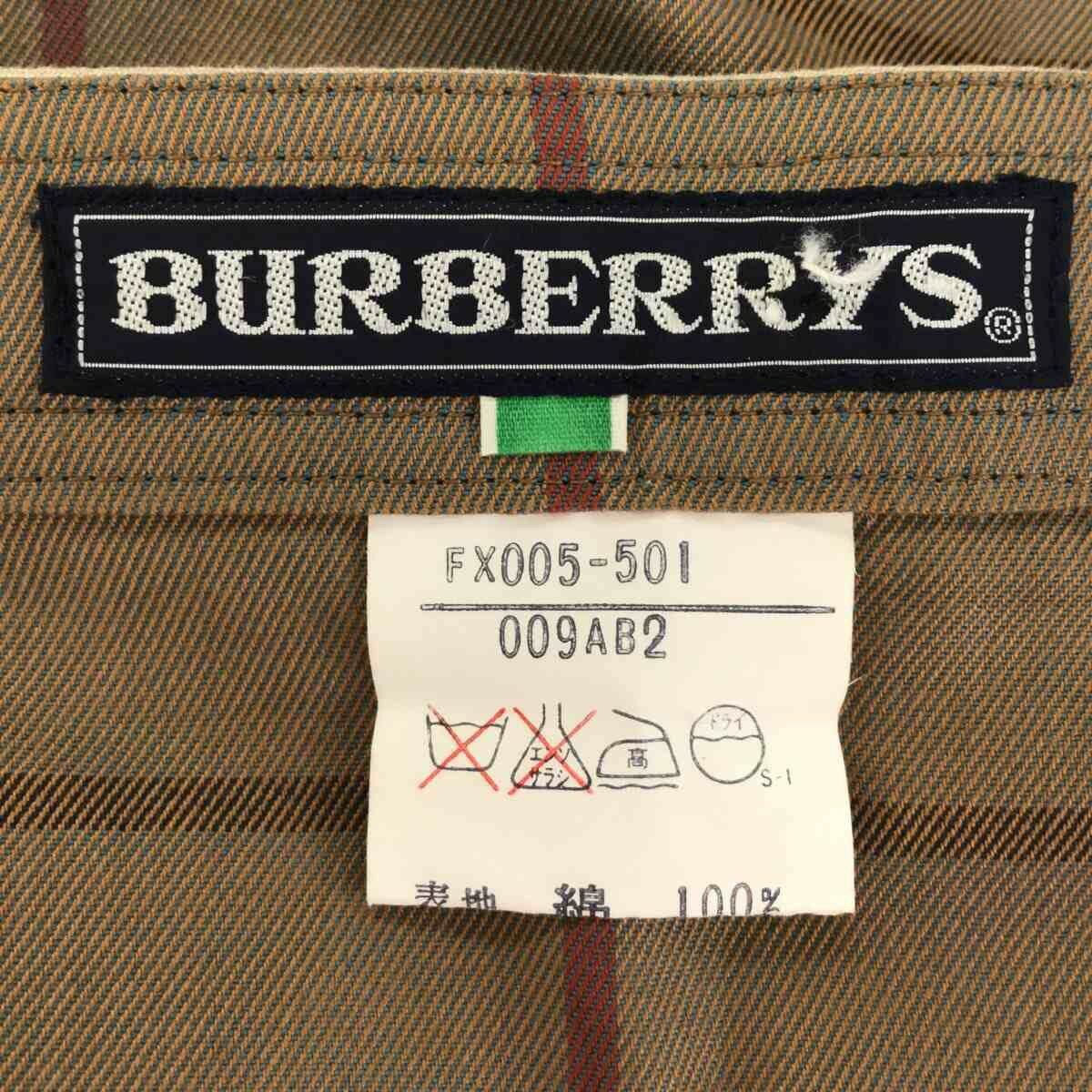 BURBERRY バーバリー チェックスカート 膝下 ひざ下 コットン100 綿 ブラウン系 茶系 レディース ボトムス 三国ケ丘店 ITWLC5YXRV0I 【中古】 RM0127R