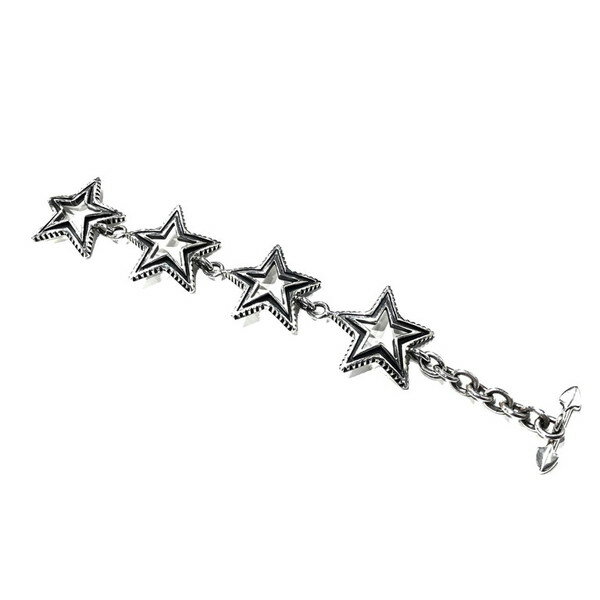 CODY SANDERSON コディサンダーソン 4 Star Cut Out Bracelet C1-01-020 4スターカットアウトブレスレット SILVER 925 AG シルバー925 アクセサリー アロー バングル シルバー メンズ レディース ユニセックス M アメリカ製 三国ケ丘店 ITI7R6PT41T4 【中古】 RM1062I