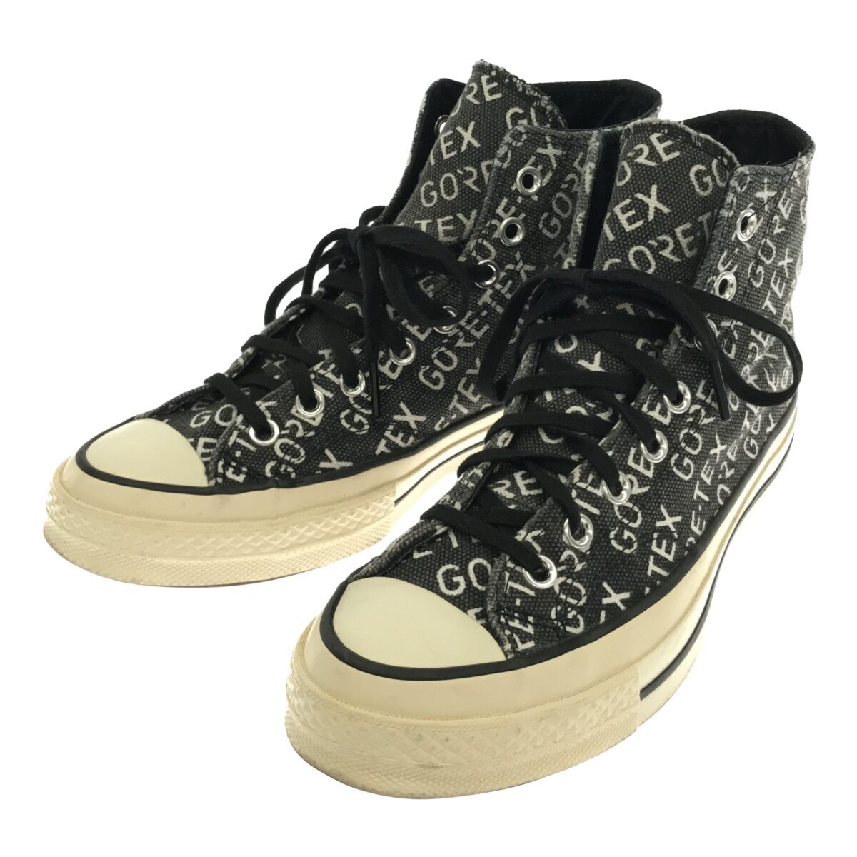 CONVERSE コンバース CHUCK TAYLOR CT70 GORE-TEX ALL STAR HI 25.5cm 162347C チャックテイラー オールスター ハイカットスニーカー ゴアテックス プリント ブラック 靴 シューズ メンズ 三国ケ丘店 ITY3YHKRRS34 【中古】 RM998M