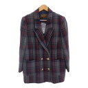 HARDY AMIES (n[fB[GC~X) Check Double Jacket `FbN_uWPbg 13 [h Xg[g JAMNUTS OPuX ITZUIF45F68C yÁz RM287M