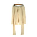 Sasquatchfabrix サスクワァッチファブリックス LAYERD WAFFLE PANTS BEIGE ワッフルレイヤードパンツ ホワイト メンズ 貝塚店 IT33XSNQ1RG4 【中古】 RK1433M