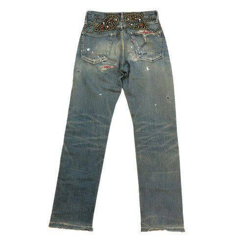 KAPITAL LEGS キャピタル レッグス Studs Damaged Denim スタッズダメージデニム ジーンズ 初期 CAPITAL ペイズリー ビジ...