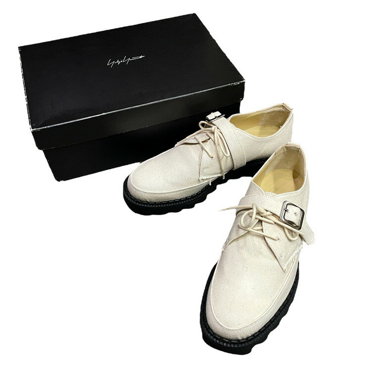 Yohji Yamamoto Pour Homme 21SS CANVAS STRAP SHOES コットンキャンバスベルトストラップシャークソールシューズ ブーツ 靴 クツ HD-E05-064 26cm 定価66,000円 未使用 ヨウジヤマモトプールオム メンズ 三国ケ丘店 IT44EEKYIX2L  RM3246I