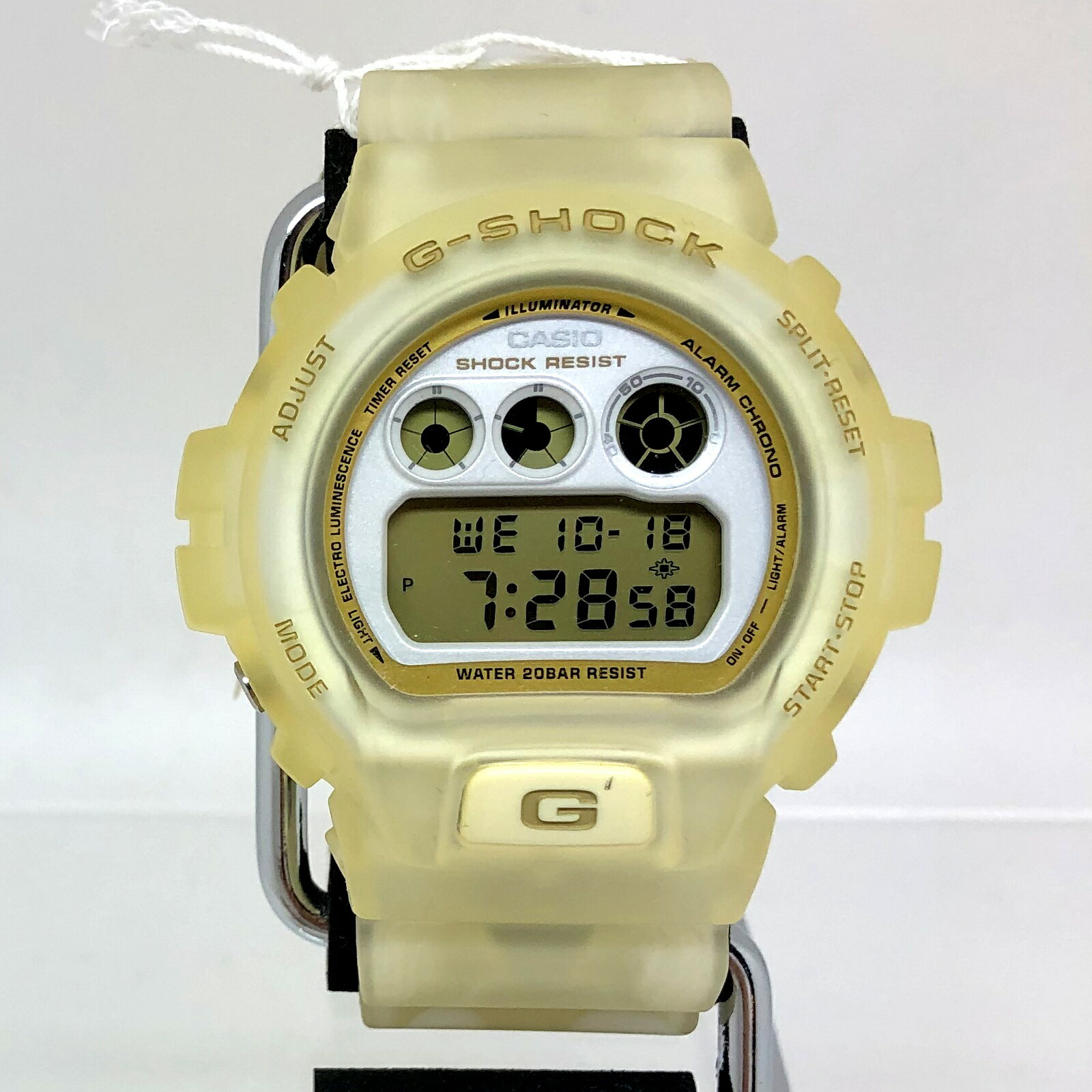 G-SHOCK ジーショック CASIO カシオ 腕時計 DW-6900XLV-7JR 三つ目 デジタル クォーツ プレシャスハートセレクション ホワイト ゴールド 三国ケ丘店 IT50BT0OPVH8 
