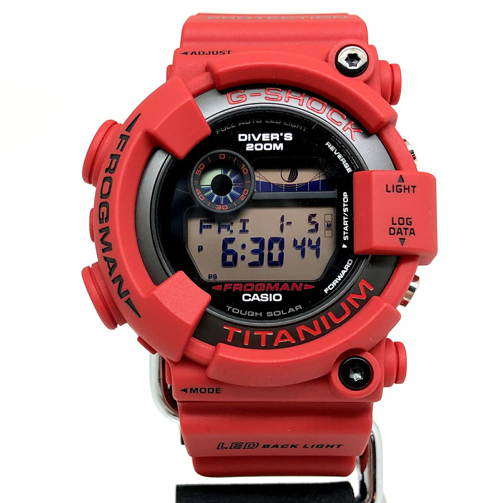 G-SHOCK ジーショック CASIO カシオ 腕時計 GW-8230NT-4JR FROGMAN フロッグマン 30周年記念復刻モデル レッド デジタル タフソーラー メンズ 三国ケ丘店 ITWD1QAESCTM 【中古】