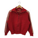 adidas アディダス 60's~ サイドライントラックジャージ ユーゴスラビア製 トップス レッド コットン レディース 女性 三国ケ丘店 IT3ZDK10...