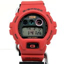 G-SHOCK ジーショック CASIO カシオ 腕時計 DW-6900FS MS-06S ザク2 ガンダム コラボ シャア専用 30周年 30TH 三つ目 レッド ブラック ラウンドフェイス デジタル クォーツ 三国ケ丘店 ITHZMXI08Y2C 【中古】