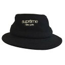 Supreme シュプリーム Harris Tweed Classic Logo Crusher 21AW ハリスツイード クラシックロゴ クラッシャー バケットハット ブラック ロゴ刺繍 貝塚店 IT65IVR7LDAD 【中古】 RK1121D