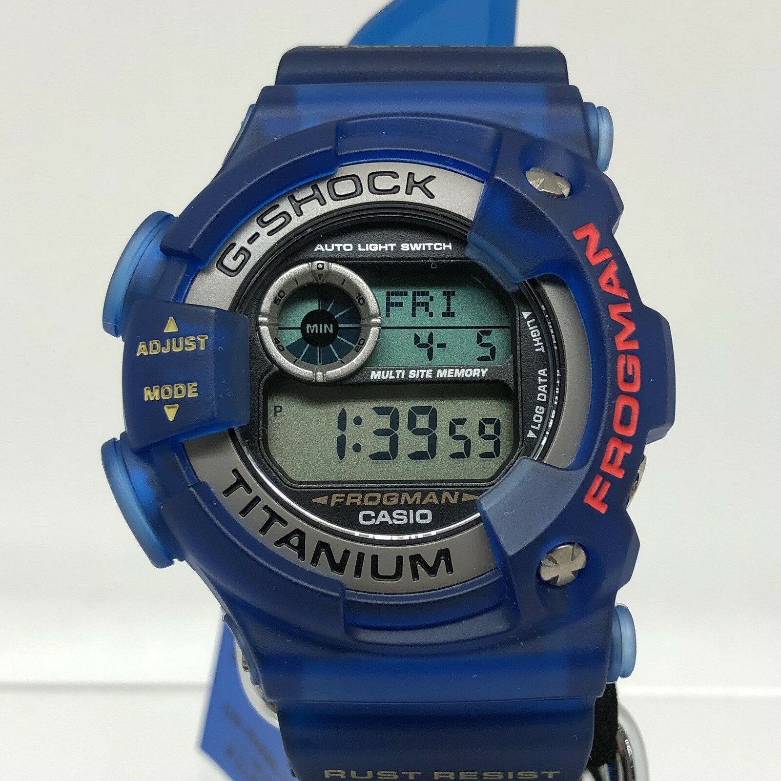 G-SHOCK ジーショック CASIO カシオ 腕時計 DW-9900BS-2JF FROGMAN フロッグマン デジタル クォーツ ブルースケルトン メンズ 三国ケ丘店 ITGU7Q88LNPU 【中古】