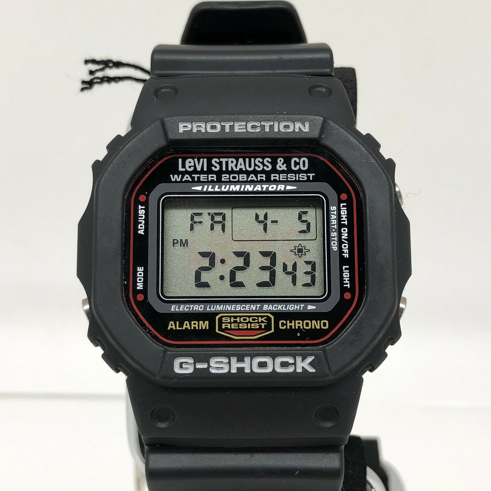 楽天NEXT51楽天市場店G-SHOCK ジーショック CASIO カシオ 腕時計 VGS-5600 Levi's リーバイス コラボ 1000本限定 シリアルナンバー入り ブラック メンズ 三国ケ丘店 ITY8UHM858HK 【中古】