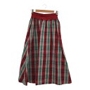 Name. ネイム 18SS Plaid Long Skirt プレイド ロングスカート WINE タグ付き W-NMSK-18SS-001 61-27-0567-538-38-18 レディース ブランド 美品 三国ケ丘店 ITN3PNNMN1GG 【中古】 RM3743M