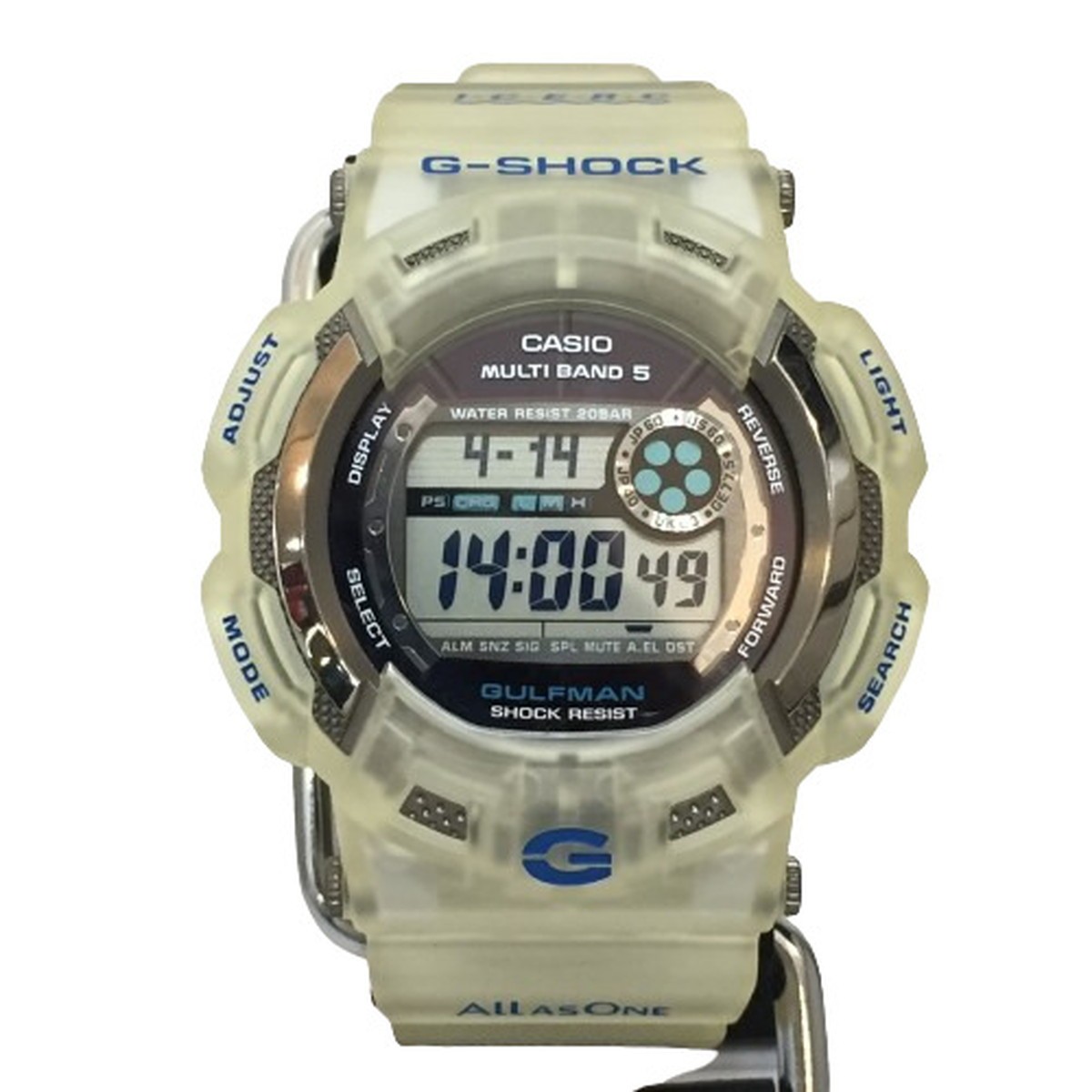 G-SHOCK ジーショック CASIO カシオ 腕時計 GW-9101K ガルフマン GULFMAN イルクジ 2008年 第8回 イルカクジラ ICERC デジタル タフソーラー 電波ソーラー ホワイトスケルトン 希少 メンズ 貝塚店 ITM31VX1WOME 【中古】 RK1224D