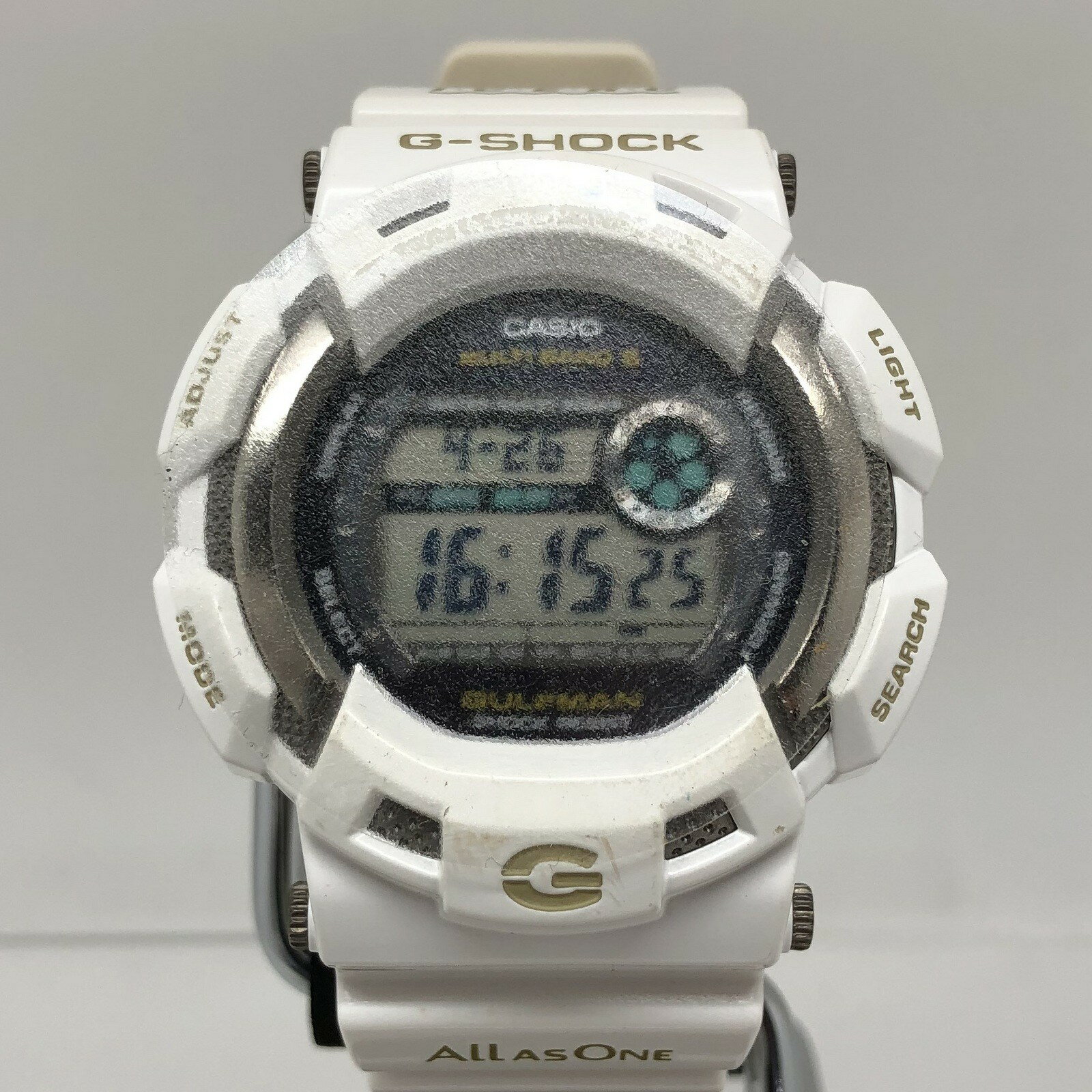 G-SHOCK ジーショック CASIO カシオ 腕時計 GW-9100K-7 GULFMAN ガルフマン イルクジ2007 イルカクジラ 電波ソーラー タフソーラー ホワイト メンズ 三国ケ丘店 IT8BHPX32C0C 【中古】