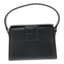 GIVENCHY ジバンシィ ハンドバッグ ワンハンドル カバン ブラック レザー ロゴ シンプル フォーマル シルバー金具 レディース 女性 四角 三国ケ丘店...
