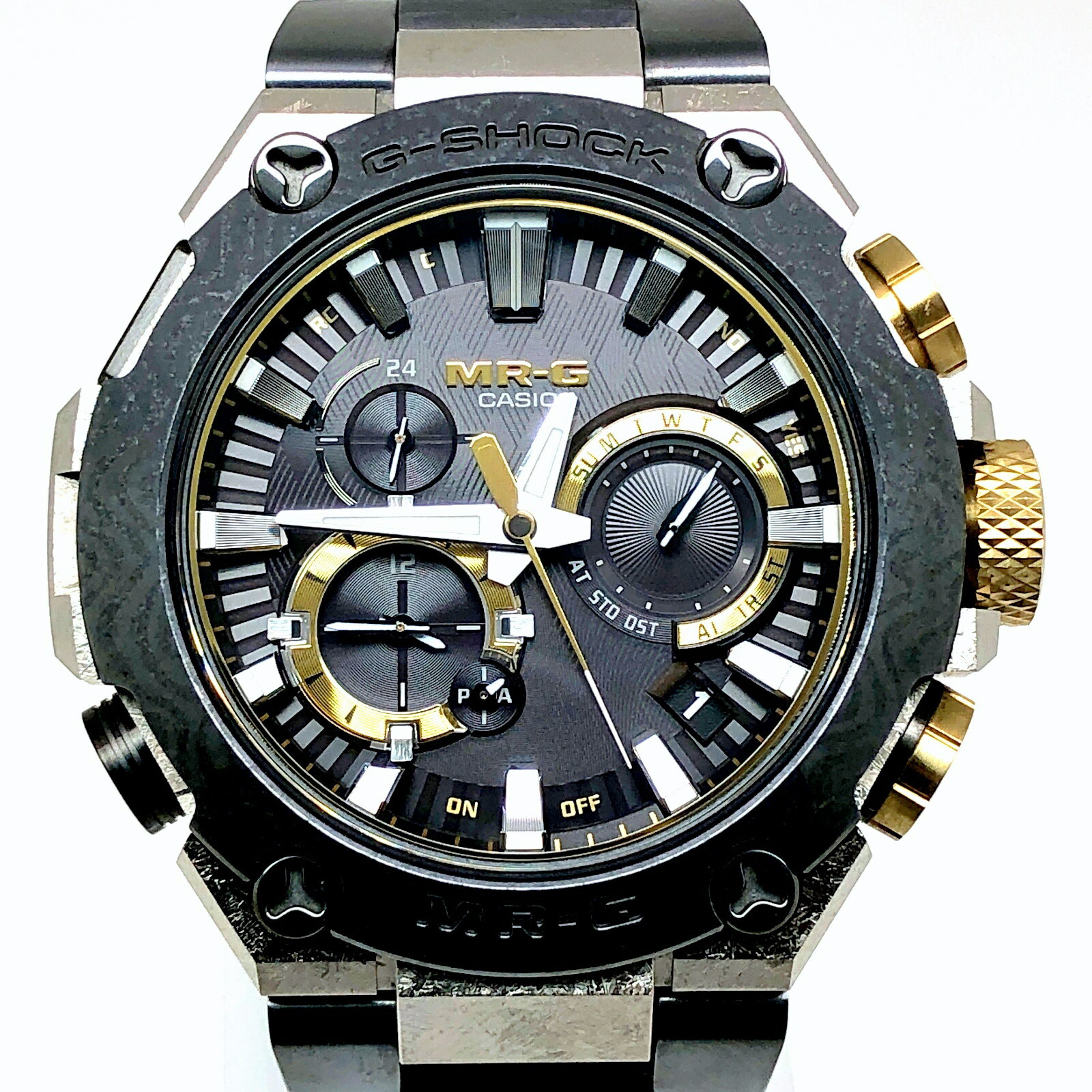 G-SHOCK ジーショック CASIO カシオ 腕時計 MRG-B2000GA-1A MR-G 月山 GASSAN 世界500本限定 40周年記念モデル フルメタル チタン Bluetooth搭載 電波ソーラー アナログ 日本刀 鍛錬 2022年11月発売 三国ケ丘店 ITQKRT2B63HC 【中古】のサムネイル