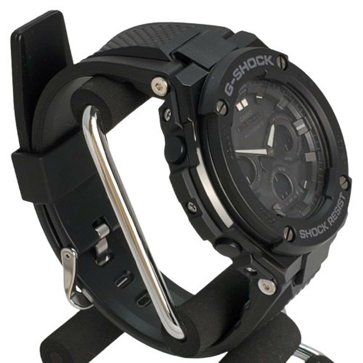 G-SHOCK ジーショック CASIO カシオ 腕時計 GST-W300G-1A1 G-STEEL 電波ソーラー Gスチール アナデジ ブラック ミドルサイズ タフソーラー 貝塚店 IT2MZBVBQ678 【中古】