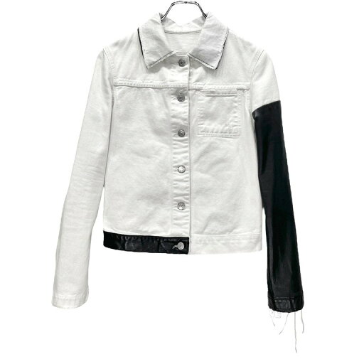 HELMUT LANG 03SS VINTAGE BROKEN DENIM LEATHER SWITCHING TRUCKER JACKET ヴィンテージブロークンデニムレザー切替トラッカージャケット Archive ダメージ加工 カットオフ ブルゾン コート アウター ヘルムートラング 三国ケ丘店 ITRZL3LJDD30 【中古】 RM4352I HELMUT LANG 03SS VINTAGE BROKEN DENIM LEATHER SWITCHING TRUCKER JACKET ヴィンテージブロークンデニムレザー切替トラッカージャケット Archive ダメージ加工 カットオフ ブルゾン コート アウター ヘルムートラング 三国ケ丘店 ITRZL3LJDD30 【中古】 RM4352I