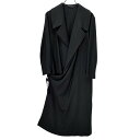 Yohji Yamamoto +NOIR ウールフラノカシュクールロングコート アウター ジャケット ブルゾン Femme ヨウジヤマモトプリュスノアール ファム レディース 三国ケ丘店 ITI55O4FDYTW 【中古】 RM4452I