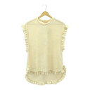 RhodolirioN ロドリリオン サイズO/S 24AW Frill Tail Sleeveless Tee Velour Off White タグ付 定価...