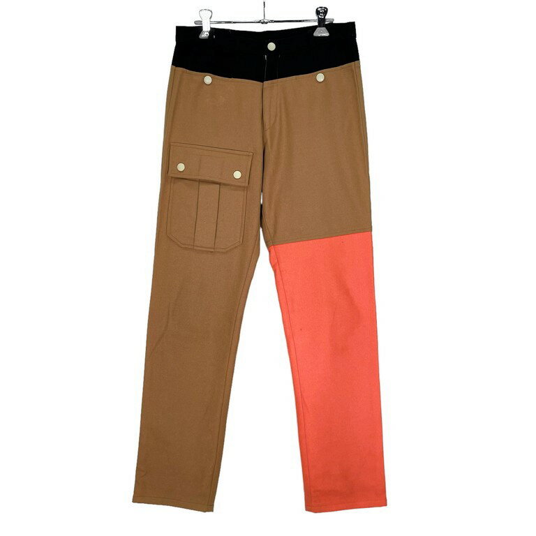 W< ウールフランネルパッチワークデザインパンツ 90s 希少 Archive 切り替え Walter Van Beirendonck ウォルターヴァンベイレンドンク Antwerp 6 アントワープ6 メンズ 三国ケ丘店 IT6GK6W8V5YS 【中古】 RM2688I