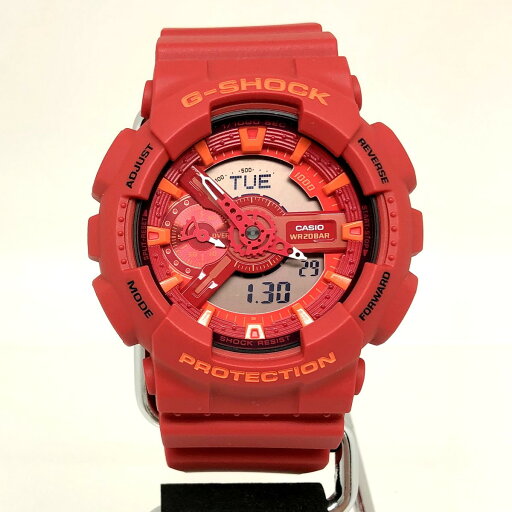 G-SHOCK ジーショック CASIO カシオ 腕時計 GA-110AC-4A Blue and Red Series レッドモデル ビッグケース LEDライト レイヤー文字盤 アナデジ 2013年3月発売 貝塚店 ITJQN43HQGDC 【中古】 G-SHOCK ジーショック CASIO カシオ 腕時計 GA-110AC-4A Blue and Red Series レッドモデル ビッグケース LEDライト レイヤー文字盤 アナデジ 2013年3月発売 貝塚店 ITJQN43HQGDC 【中古】
