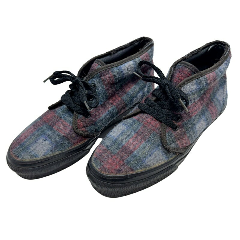 VANS バンズ 90's ハイカットスニーカー マルチカラー チェック USA製 米国製 三国ケ丘店 ITBRESZ4F6FO 【中古】 RM5769D
