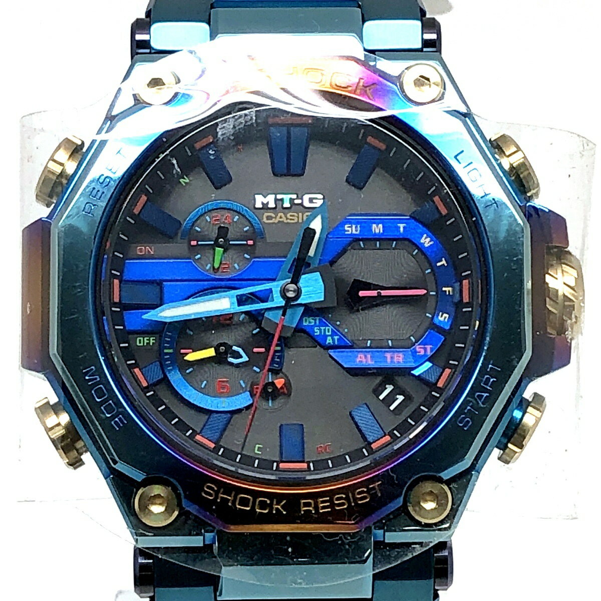 G-SHOCK ジーショック CASIO カシオ 腕時計 MTG-B2000PH-2A MT-G ブルーフェニックス 鳳凰 電波ソーラー レインボーIP トリプルGレジスト カーボンコアガード構造 Bluetooth搭載 モバイルリンク マルチカラー 2021年5月発売 三国ケ丘店 ITORLZVWJS51 【中古】