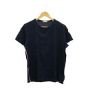 MONCLER モンクレール サイズM MAGLIA T-SHIRT B1-091-80013-00-83058 ネイビー系 コットン トルコ製 トップス Tシャツ Tee 三国ケ丘店 ITMBI0ZCPN0C 【中古】 RM4796M