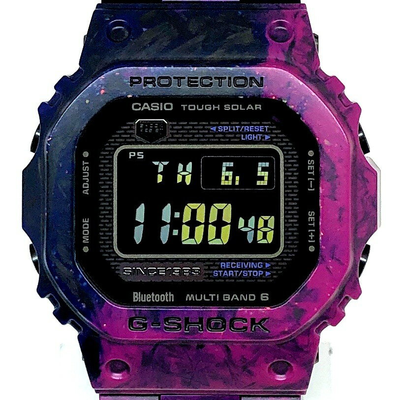 G-SHOCK ジーショック CASIO カシオ 腕時計 GCW-B5000UN-6 40th ANNIVERSARY CARBON EDITION 40周年記念 限定モデル カーボンエディション 電波ソーラー LEDライト カーボンコアガード構造 サファイアガラス パープル 2023年11月発売 三国ケ丘店 ITMVMHJ0E3D4 【中古】
