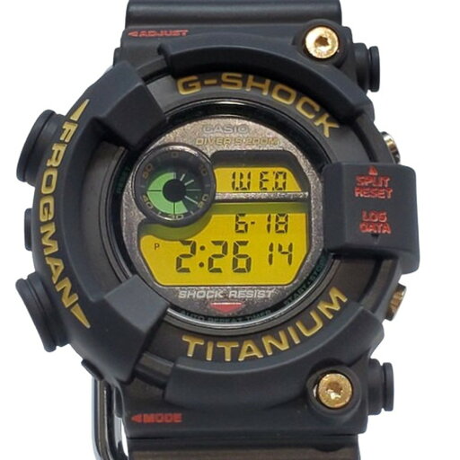 G-SHOCK ジーショック CASIO カシオ 腕時計 DW-8201NT-1 7th FROGMAN フロッグマン誕生7周年記念モデル 初代カラー チタンケース 2000年11月発売 貝塚店 ITRXH2YK5D00 【中古】 G-SHOCK ジーショック CASIO カシオ 腕時計 DW-8201NT-1 7th FROGMAN フロッグマン誕生7周年記念モデル 初代カラー チタンケース 2000年11月発売 貝塚店 ITRXH2YK5D00 【中古】